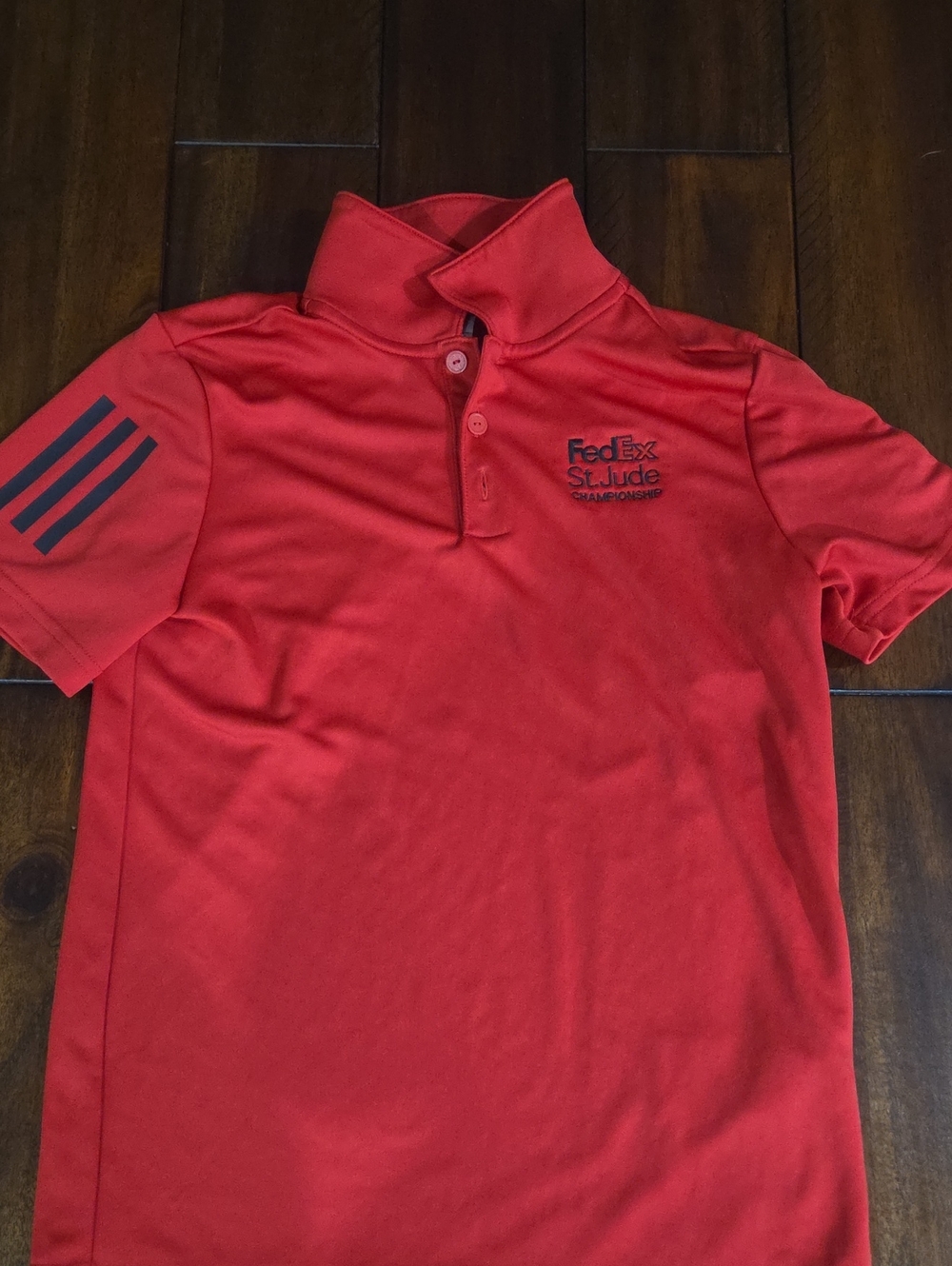 Adidas Red youth medium FedEx St. Jude Polo/golf shirt